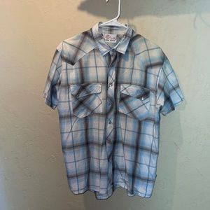 Raw Edge Button Down Shirt